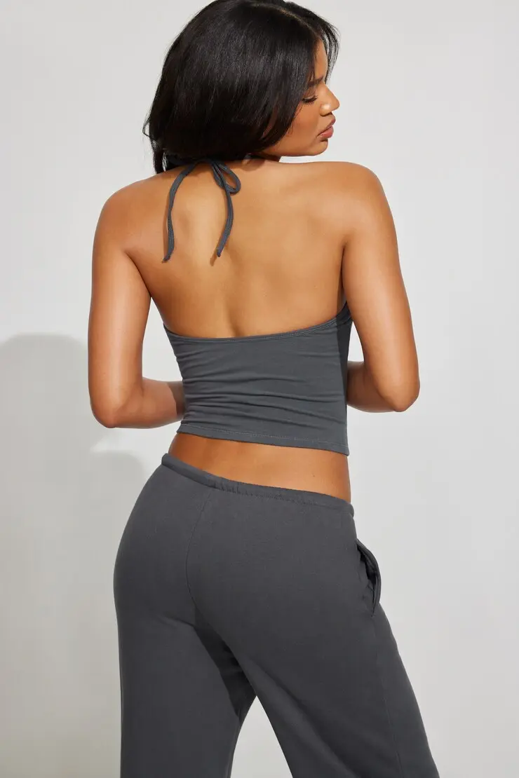 Stretchterry Tie Halter Top - Image 3