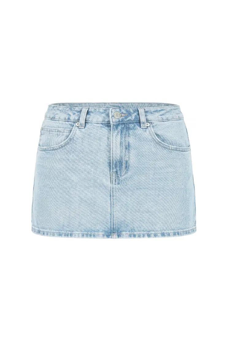 Denim Micro Skort - Image 2